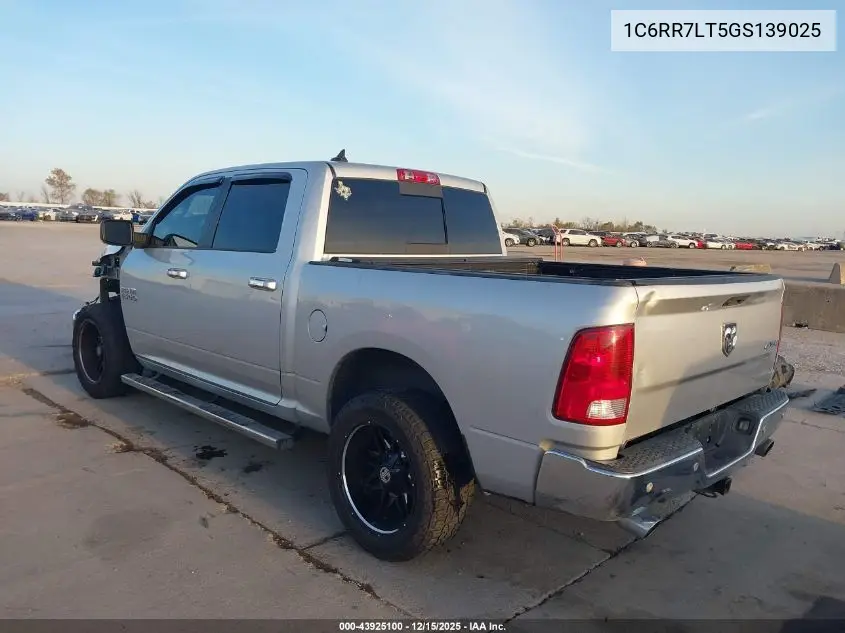 1C6RR7LT5GS139025 2016 Ram 1500 Lone Star