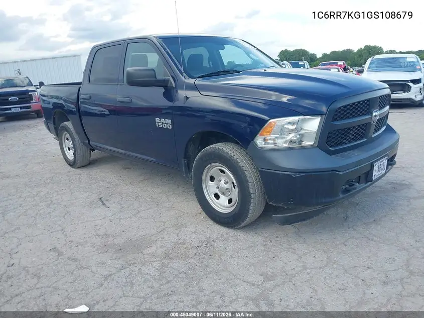 2016 Ram 1500 Tradesman VIN: 1C6RR7KG1GS108679 Lot: 45349007