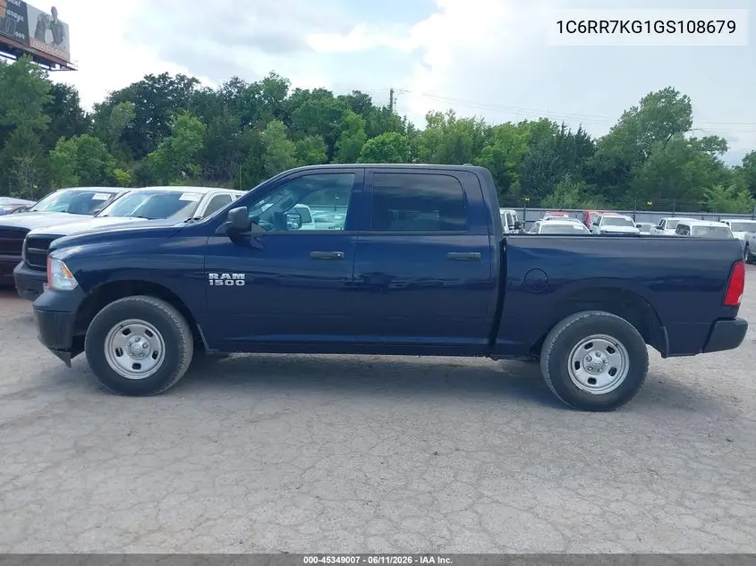 2016 Ram 1500 Tradesman VIN: 1C6RR7KG1GS108679 Lot: 45349007
