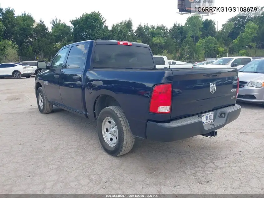 2016 Ram 1500 Tradesman VIN: 1C6RR7KG1GS108679 Lot: 45349007