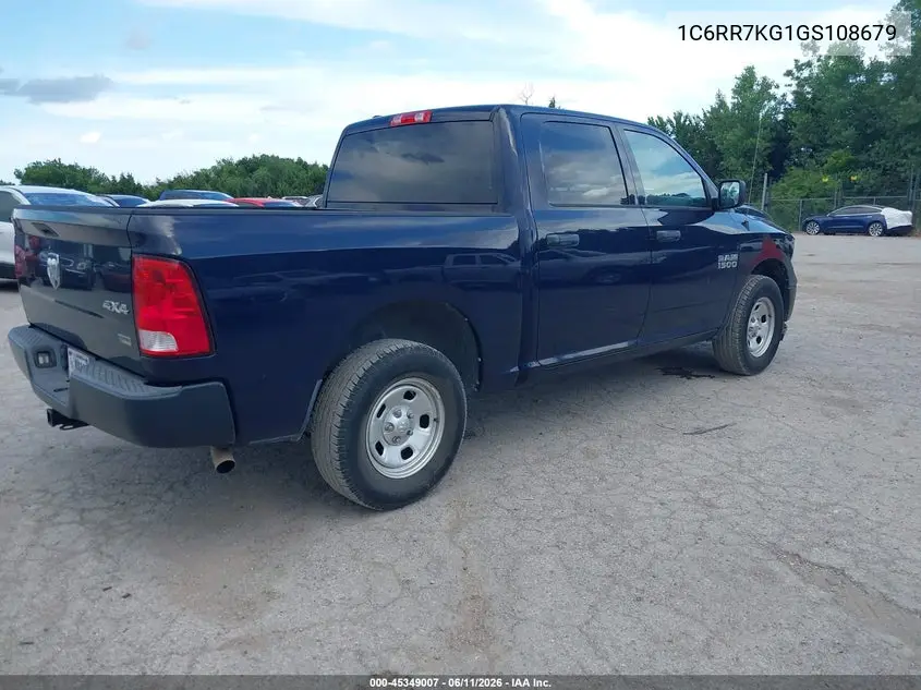 2016 Ram 1500 Tradesman VIN: 1C6RR7KG1GS108679 Lot: 45349007