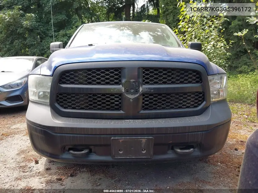 2016 Ram 1500 Tradesman VIN: 1C6RR7KG3GS396172 Lot: 45423690