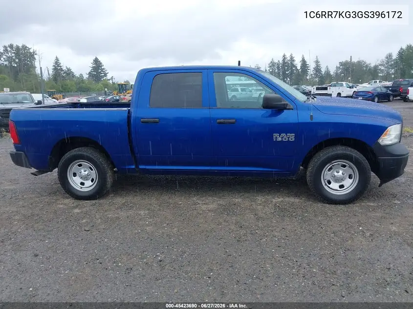 2016 Ram 1500 Tradesman VIN: 1C6RR7KG3GS396172 Lot: 45423690