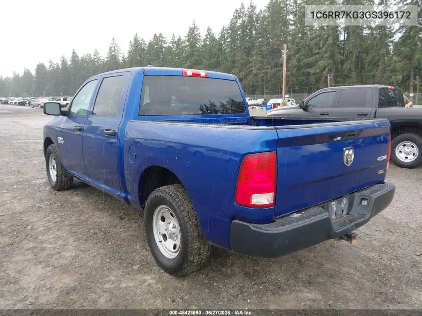 2016 Ram 1500 Tradesman VIN: 1C6RR7KG3GS396172 Lot: 45423690