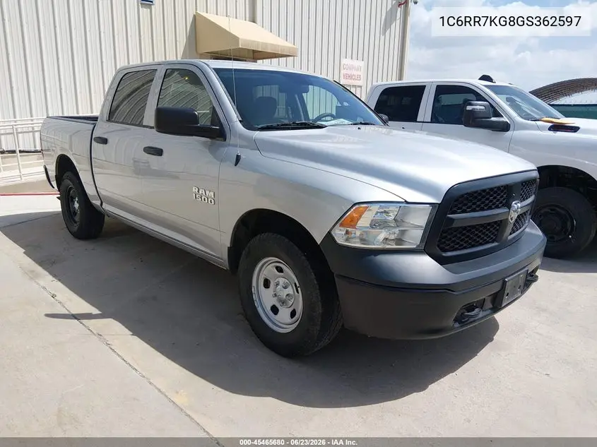 2016 Ram 1500 Tradesman VIN: 1C6RR7KG8GS362597 Lot: 45465680