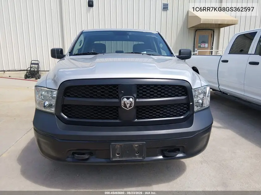 2016 Ram 1500 Tradesman VIN: 1C6RR7KG8GS362597 Lot: 45465680