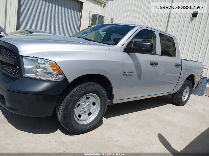 2016 Ram 1500 Tradesman VIN: 1C6RR7KG8GS362597 Lot: 45465680
