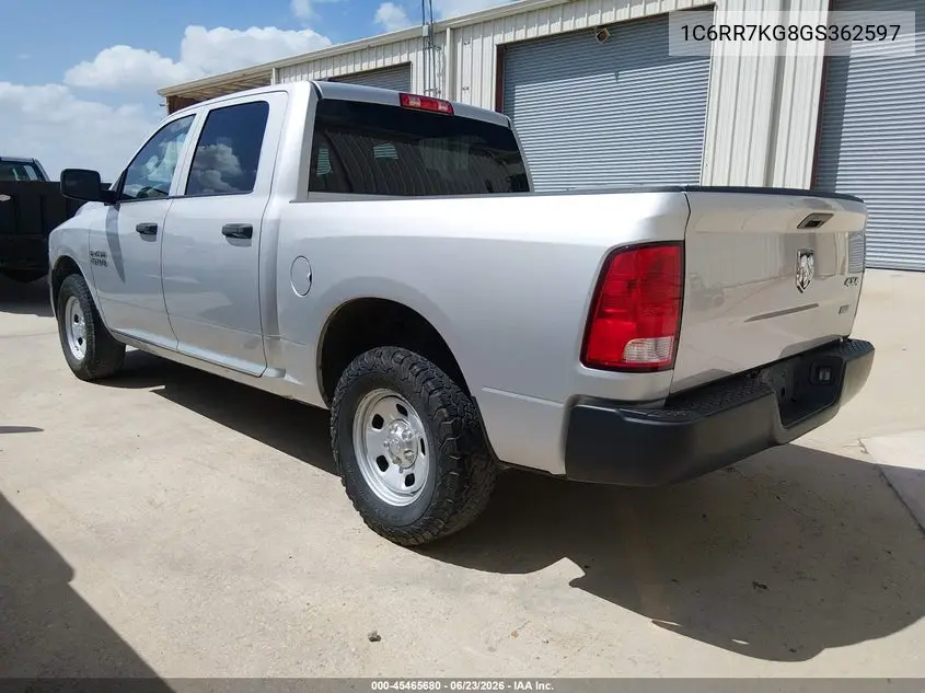2016 Ram 1500 Tradesman VIN: 1C6RR7KG8GS362597 Lot: 45465680
