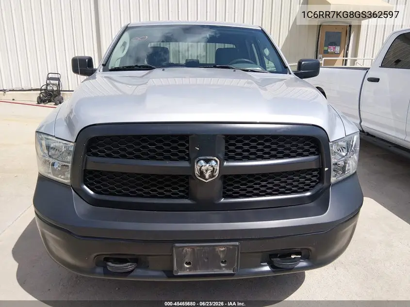 2016 Ram 1500 Tradesman VIN: 1C6RR7KG8GS362597 Lot: 45465680