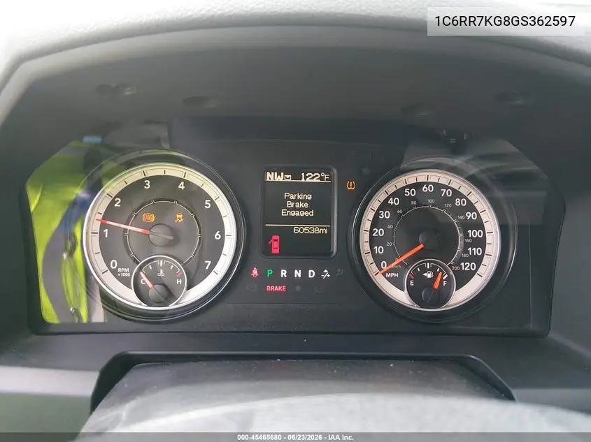 2016 Ram 1500 Tradesman VIN: 1C6RR7KG8GS362597 Lot: 45465680