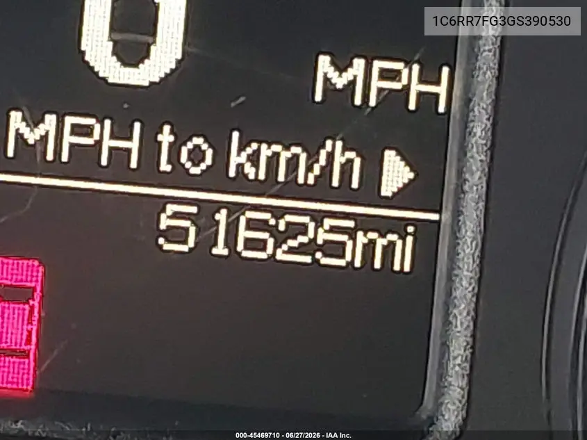 2016 Ram 1500 Tradesman VIN: 1C6RR7FG3GS390530 Lot: 45469710