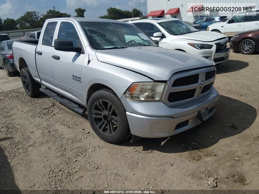 2016 Ram 1500 Tradesman VIN: 1C6RR6FG0GS208163 Lot: 45513312