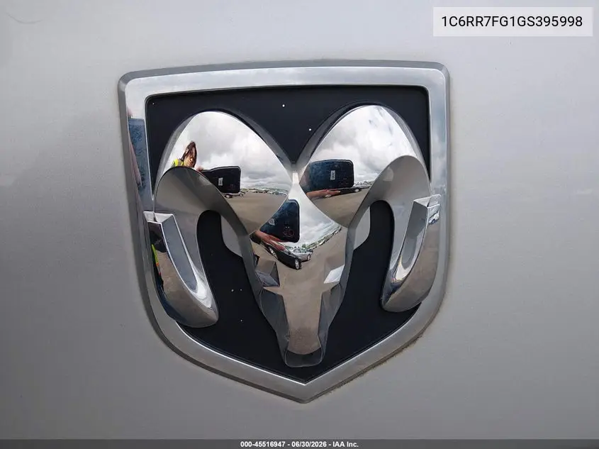 2016 Ram 1500 Tradesman VIN: 1C6RR7FG1GS395998 Lot: 45516947