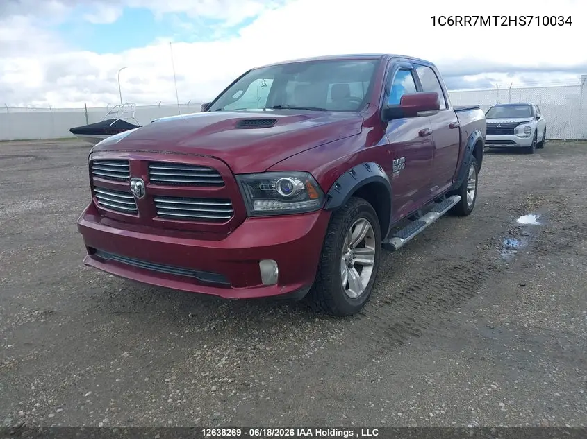 2017 Ram 1500 Sport VIN: 1C6RR7MT2HS710034 Lot: 12638269