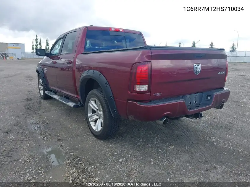 2017 Ram 1500 Sport VIN: 1C6RR7MT2HS710034 Lot: 12638269