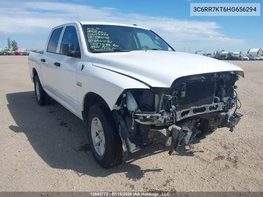 2017 Ram 1500 St VIN: 3C6RR7KT6HG656294 Lot: 12643772