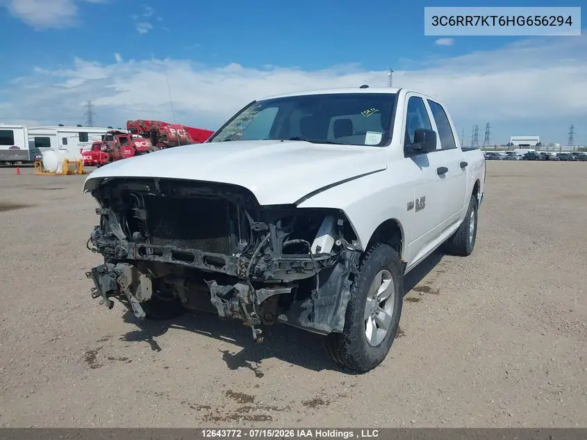 2017 Ram 1500 St VIN: 3C6RR7KT6HG656294 Lot: 12643772