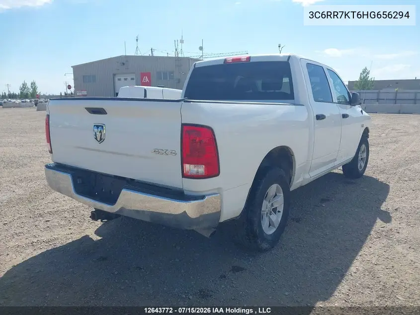 2017 Ram 1500 St VIN: 3C6RR7KT6HG656294 Lot: 12643772