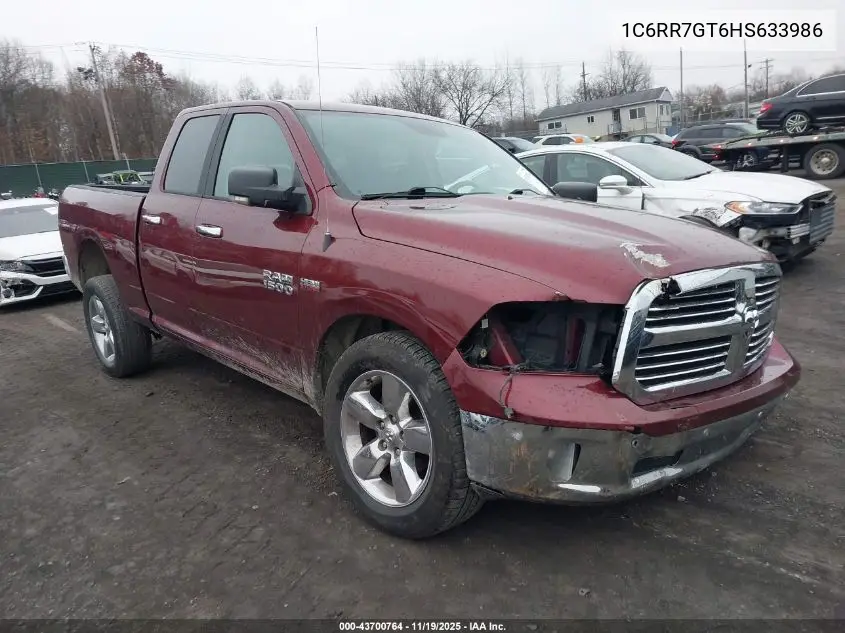 1C6RR7GT6HS633986 2017 Ram 1500 Big Horn 4X4 6'4 Box