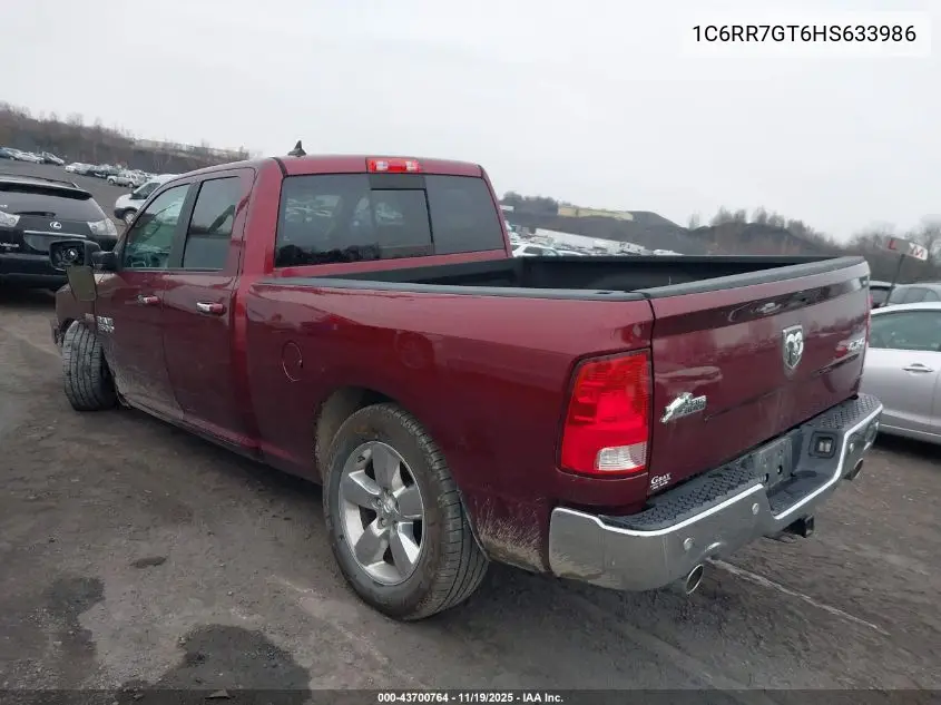 1C6RR7GT6HS633986 2017 Ram 1500 Big Horn 4X4 6'4 Box