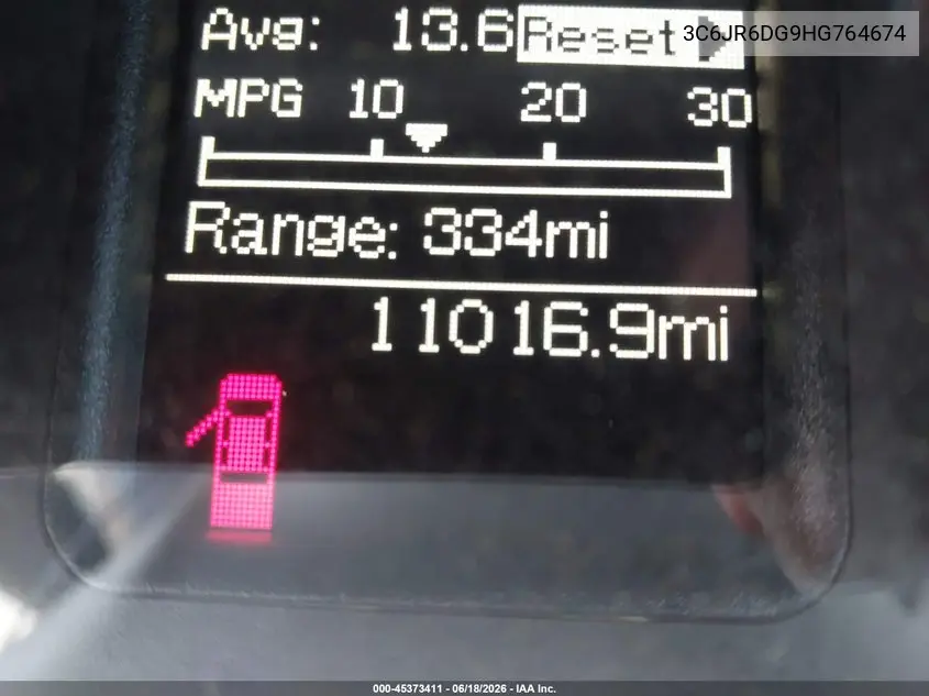 2017 Ram 1500 Tradesman 4X2 8' Box VIN: 3C6JR6DG9HG764674 Lot: 45373411