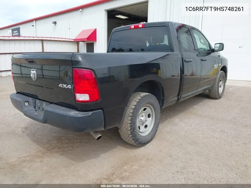 2017 Ram 1500 Tradesman 4X4 6'4 Box VIN: 1C6RR7FT9HS748261 Lot: 45479289