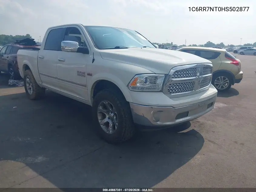 2017 Ram 1500 Laramie 4X4 5'7 Box VIN: 1C6RR7NT0HS502877 Lot: 45667351