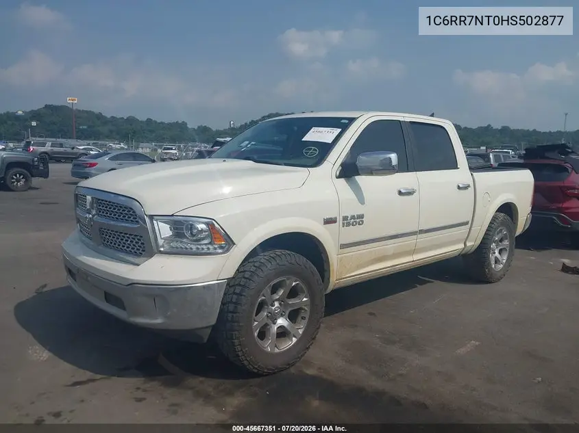 2017 Ram 1500 Laramie 4X4 5'7 Box VIN: 1C6RR7NT0HS502877 Lot: 45667351