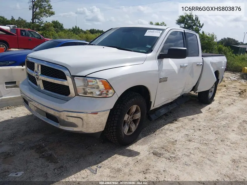 2017 Ram 1500 Slt 4X2 6'4 Box VIN: 1C6RR6GGXHS803876 Lot: 45687954