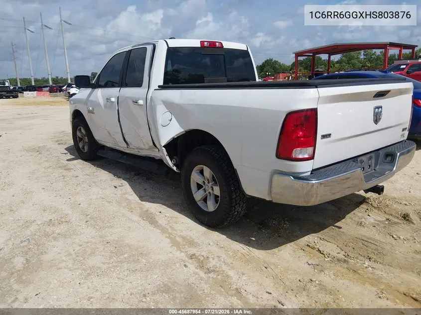2017 Ram 1500 Slt 4X2 6'4 Box VIN: 1C6RR6GGXHS803876 Lot: 45687954