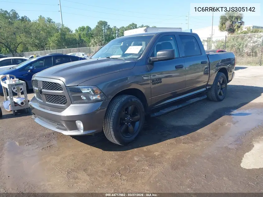 1C6RR6KT3JS305142 2018 Ram 1500 Express 4X2 5'7 Box