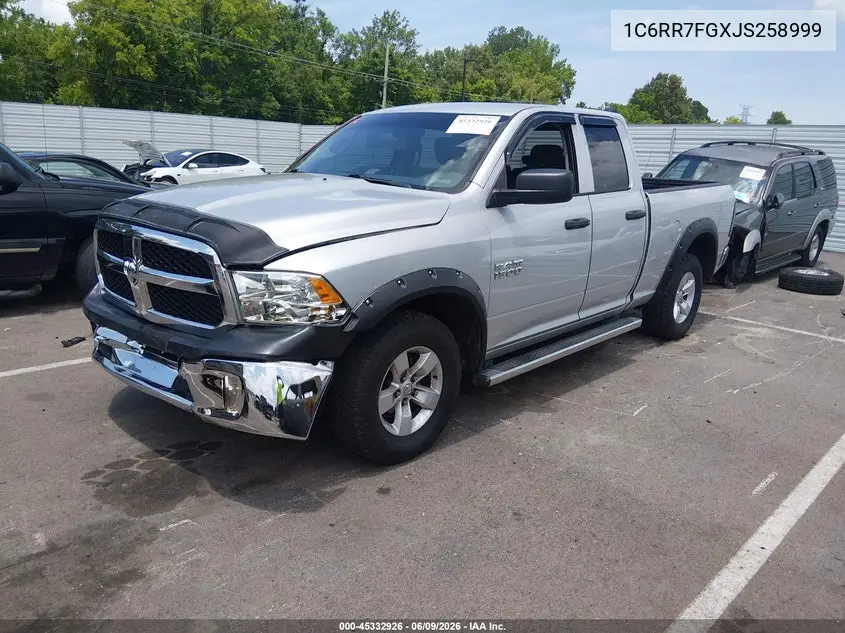 1C6RR7FGXJS258999 2018 Ram 1500 Tradesman 4X4 6'4 Box