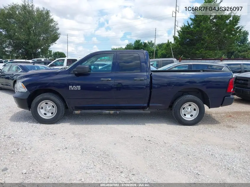 2018 Ram 1500 Tradesman 4X4 6'4 Box VIN: 1C6RR7FG4JS326097 Lot: 45347692