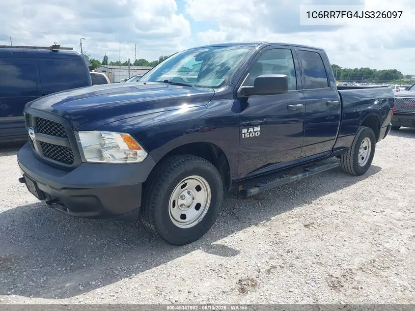 2018 Ram 1500 Tradesman 4X4 6'4 Box VIN: 1C6RR7FG4JS326097 Lot: 45347692