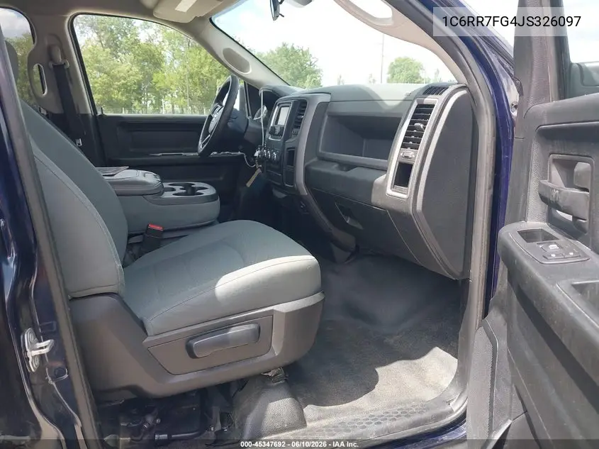 2018 Ram 1500 Tradesman 4X4 6'4 Box VIN: 1C6RR7FG4JS326097 Lot: 45347692