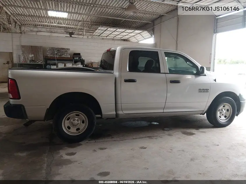 2018 Ram 1500 Tradesman 4X4 5'7 Box VIN: 1C6RR7KG1JS106146 Lot: 45359504