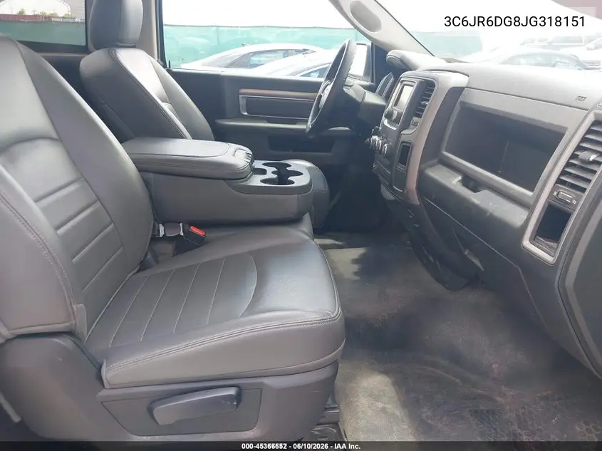2018 Ram 1500 Tradesman 4X2 8' Box VIN: 3C6JR6DG8JG318151 Lot: 45366552