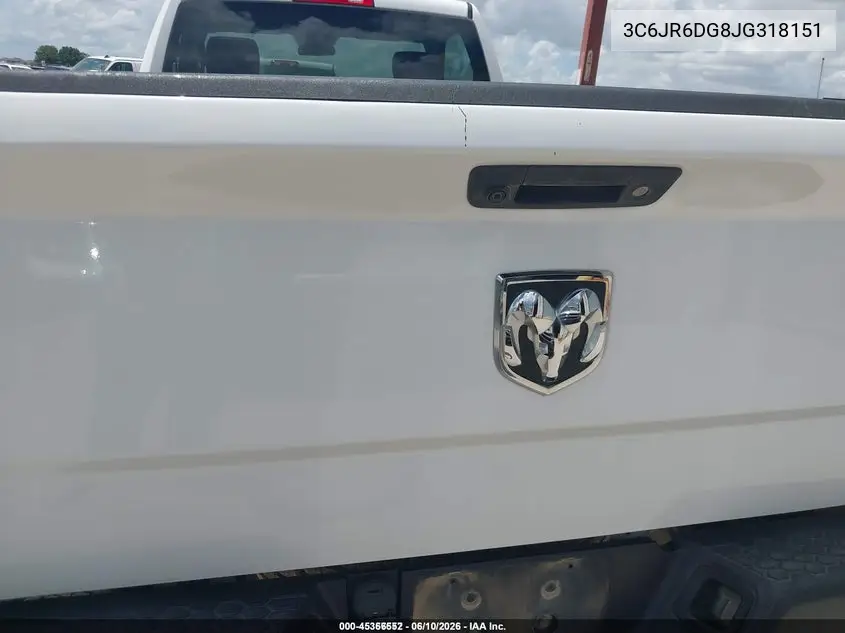2018 Ram 1500 Tradesman 4X2 8' Box VIN: 3C6JR6DG8JG318151 Lot: 45366552