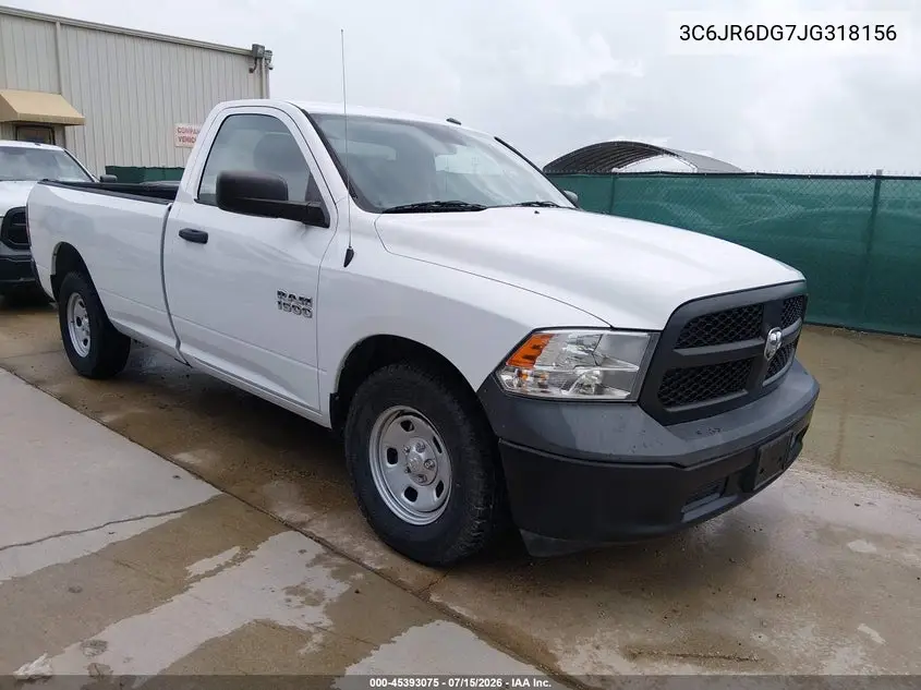 2018 Ram 1500 Tradesman 4X2 8' Box VIN: 3C6JR6DG7JG318156 Lot: 45393075
