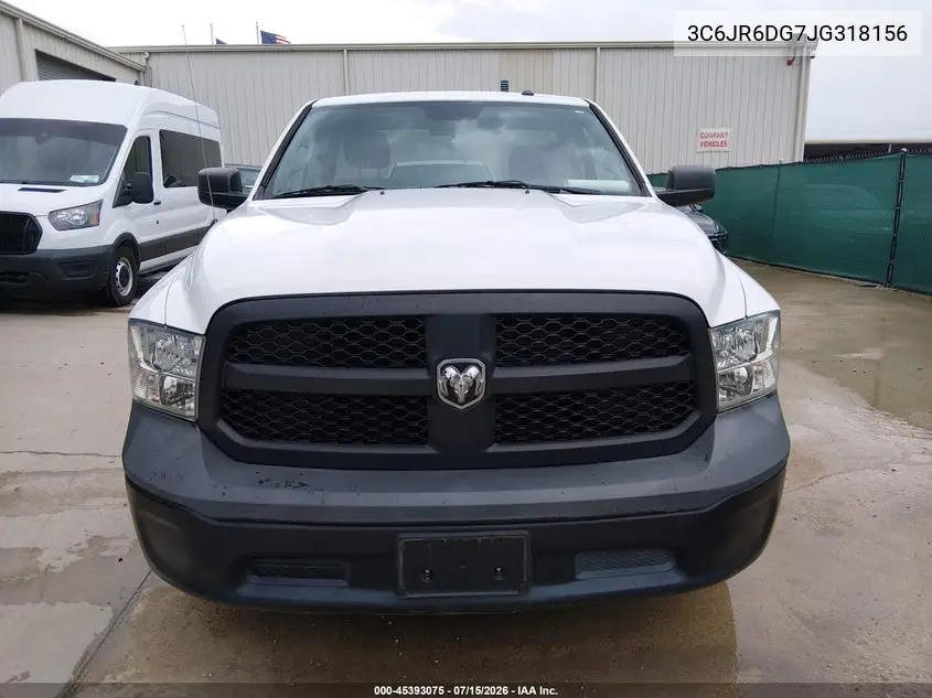 2018 Ram 1500 Tradesman 4X2 8' Box VIN: 3C6JR6DG7JG318156 Lot: 45393075