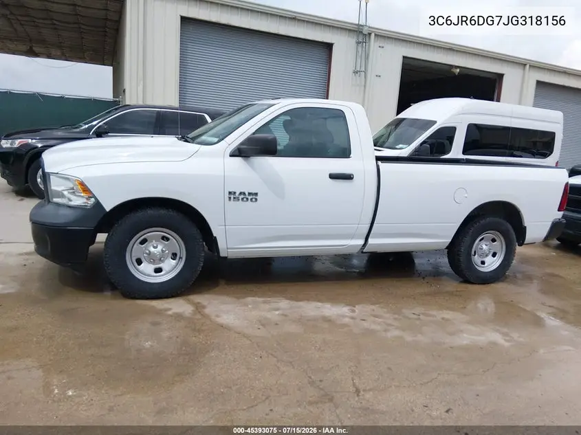 2018 Ram 1500 Tradesman 4X2 8' Box VIN: 3C6JR6DG7JG318156 Lot: 45393075