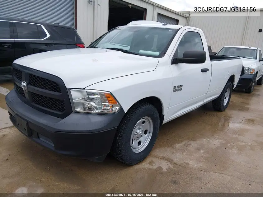 2018 Ram 1500 Tradesman 4X2 8' Box VIN: 3C6JR6DG7JG318156 Lot: 45393075