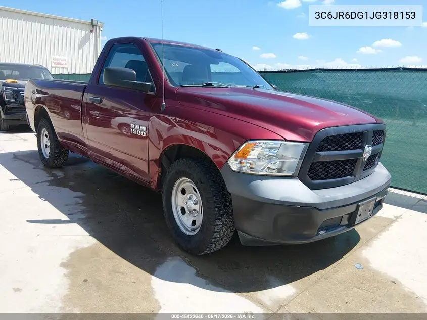 2018 Ram 1500 Tradesman 4X2 8' Box VIN: 3C6JR6DG1JG318153 Lot: 45422640