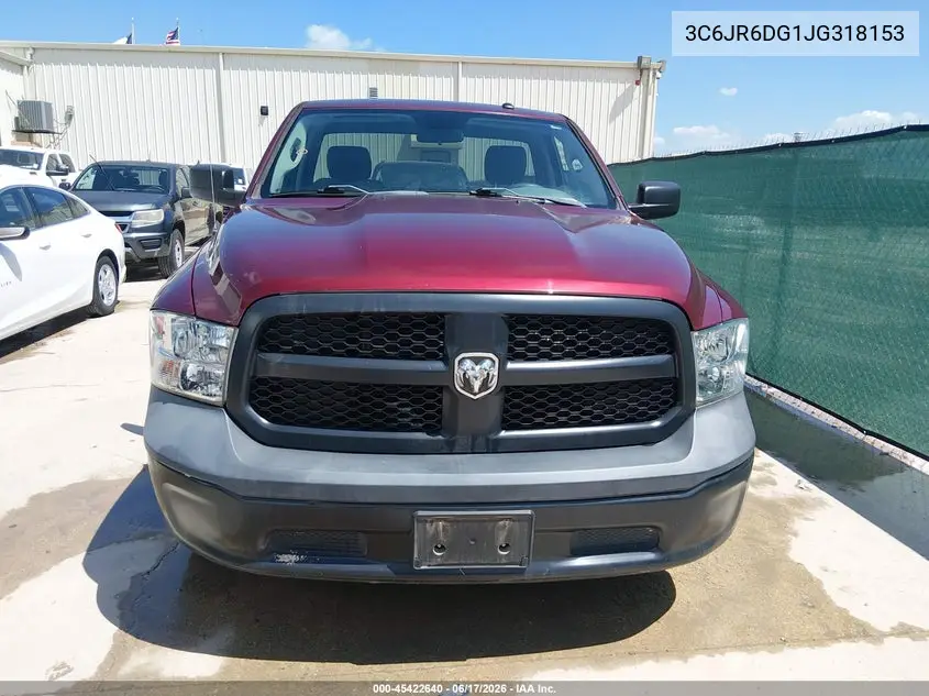 2018 Ram 1500 Tradesman 4X2 8' Box VIN: 3C6JR6DG1JG318153 Lot: 45422640