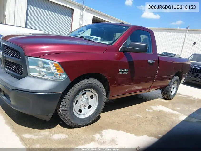 2018 Ram 1500 Tradesman 4X2 8' Box VIN: 3C6JR6DG1JG318153 Lot: 45422640