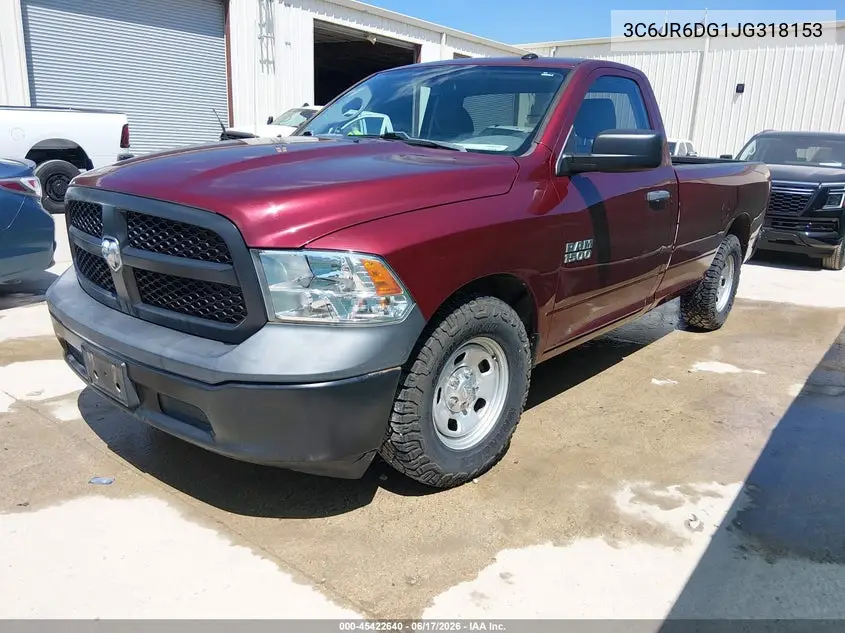 2018 Ram 1500 Tradesman 4X2 8' Box VIN: 3C6JR6DG1JG318153 Lot: 45422640
