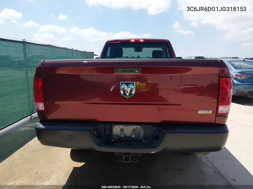 2018 Ram 1500 Tradesman 4X2 8' Box VIN: 3C6JR6DG1JG318153 Lot: 45422640