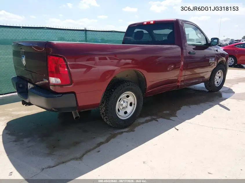 2018 Ram 1500 Tradesman 4X2 8' Box VIN: 3C6JR6DG1JG318153 Lot: 45422640