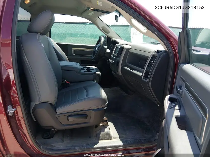 2018 Ram 1500 Tradesman 4X2 8' Box VIN: 3C6JR6DG1JG318153 Lot: 45422640