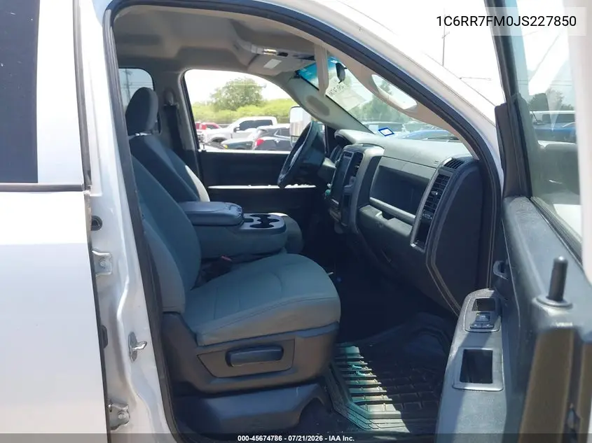 2018 Ram 1500 Tradesman 4X4 6'4 Box VIN: 1C6RR7FM0JS227850 Lot: 45674786